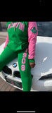 Pink & Green 1908 Jogger Suit